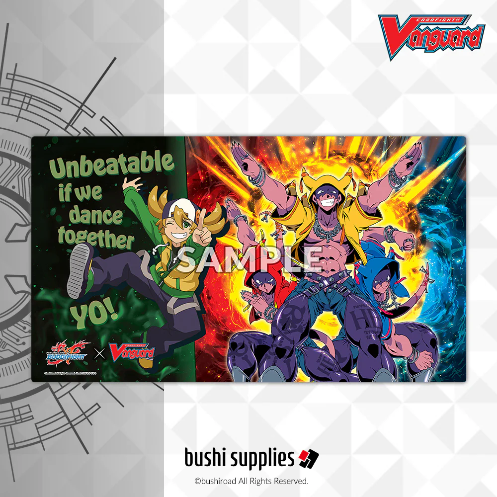 Bushi Supplies Rubber Playmat Vol.14 - CARDFIGHT!! VANGUARD x Future Card Buddyfight Design B: "Tetsuya & Asmodai"